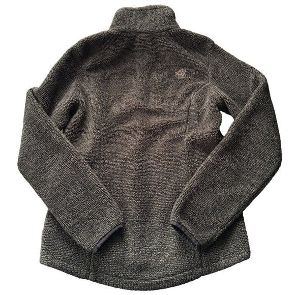 THE NORTH FACE FULL ZIP FLEECE JACKET WOMAN'S SMALL DARK GRAY | F2 - Picture 2 of 8